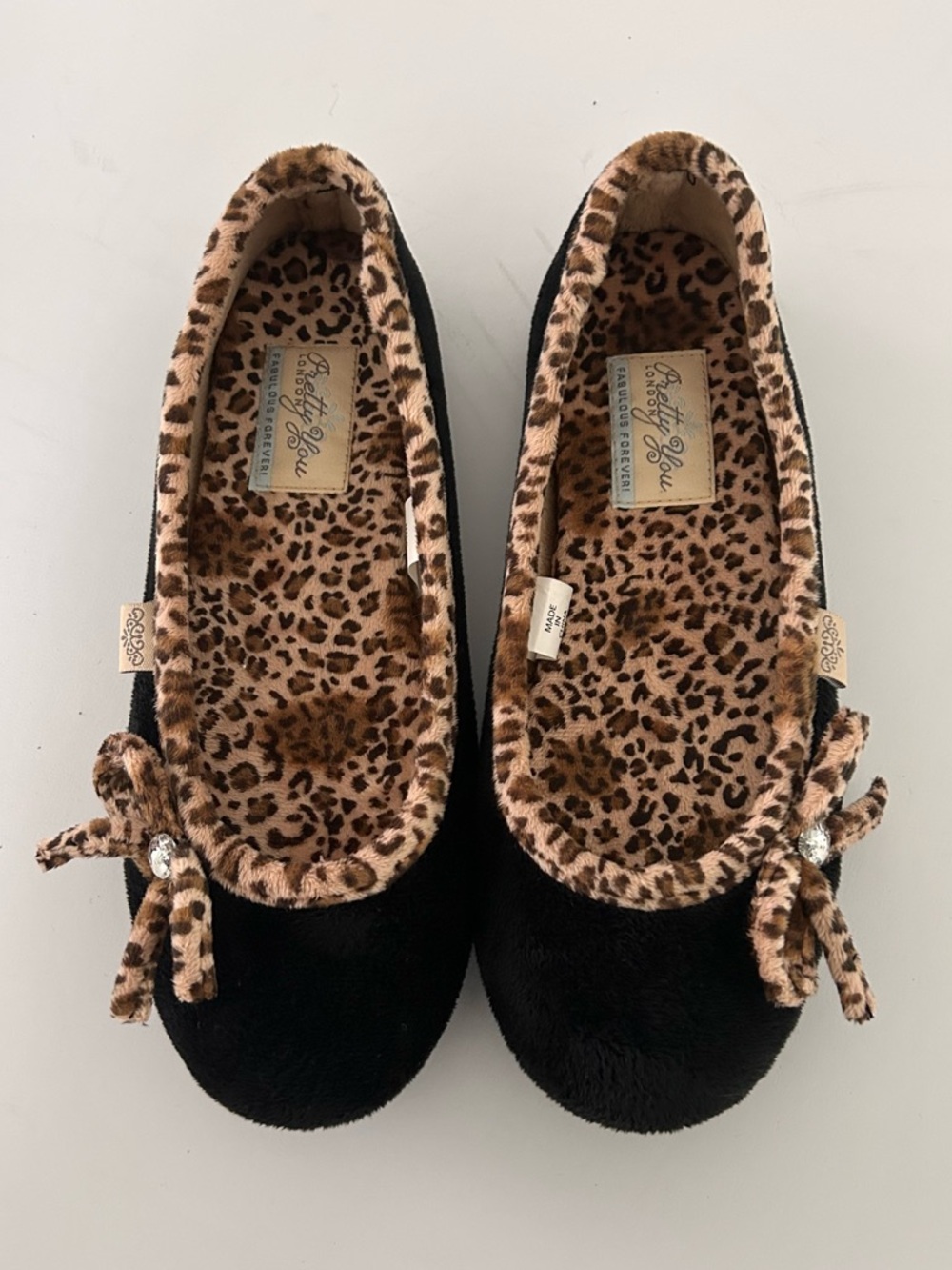 Pretty You London Black Ultra Comfort Charlotte Ballet Slipper 6.5 to 7.5 NWOT